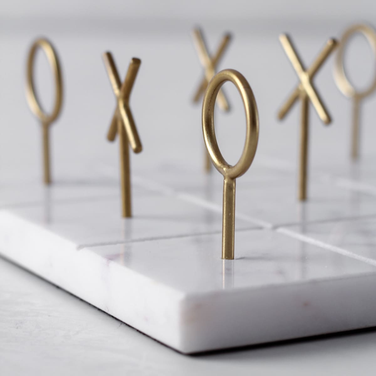 Niamh Ivory and Gold Tic-Tac-Toe Set