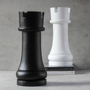 Chess Rook Sculpture - Black