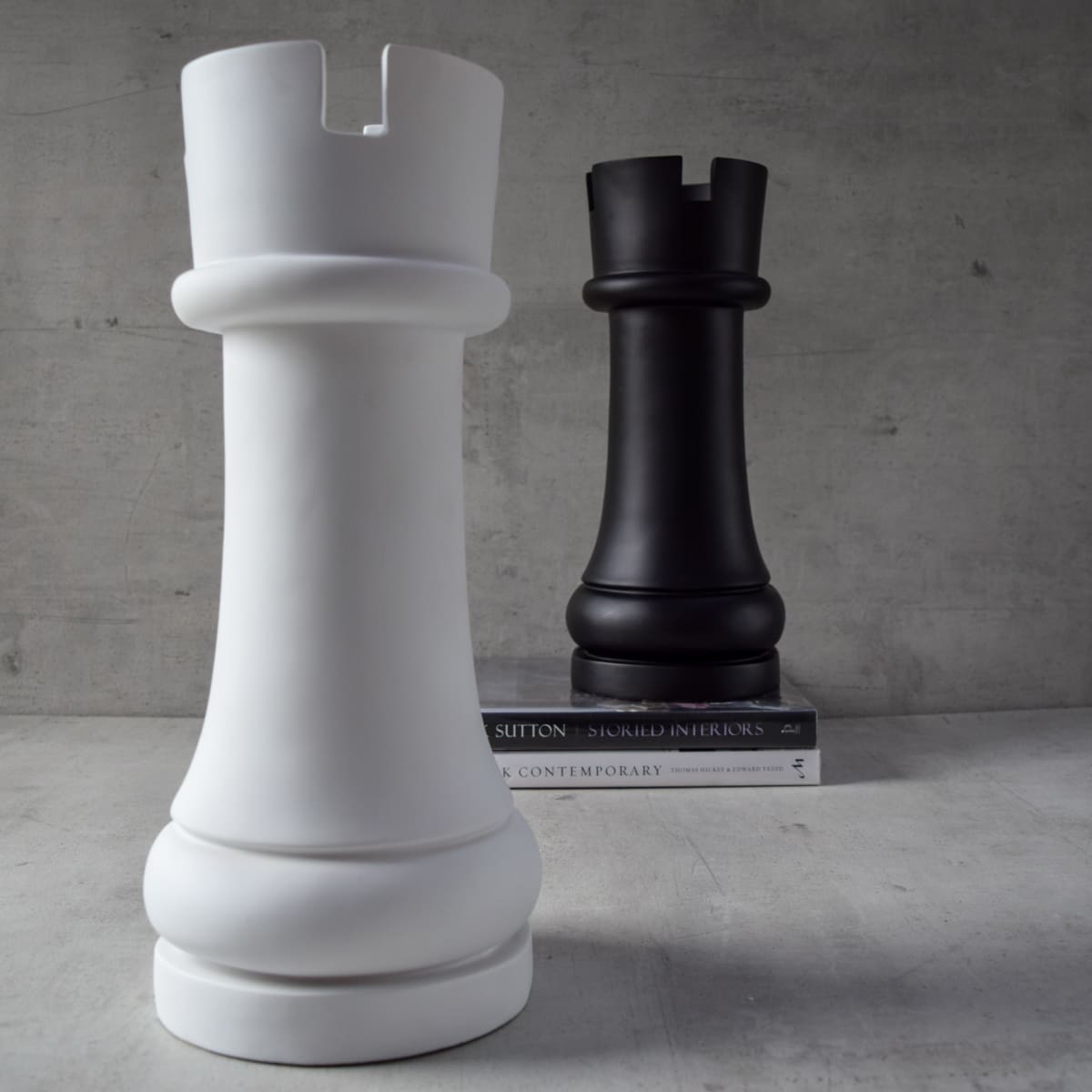 Chess Rook Sculpture - White - Home Artisan