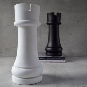 Chess Rook Sculpture - White