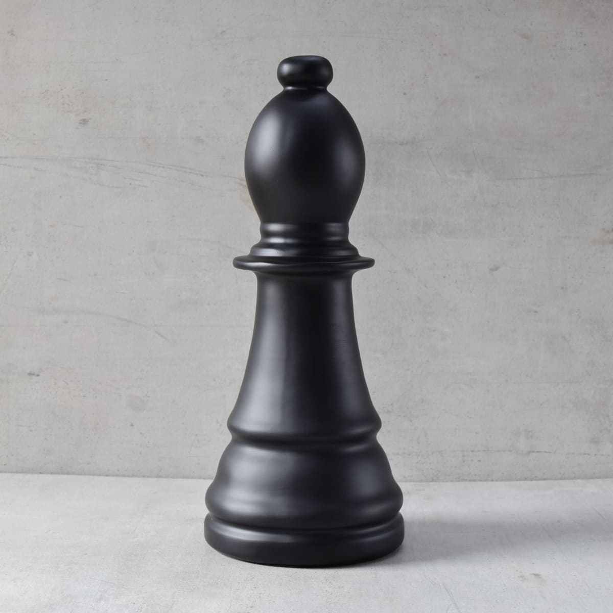 Chess Bishop Sculpture - Black - Home Artisan