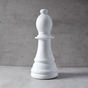 Chess Bishop Sculpture - White - Home Artisan
