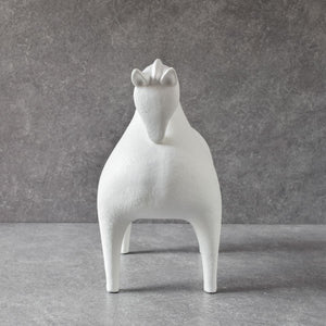 Harpalos White Horse Sculpture