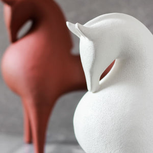 Harpalos White Horse Sculpture
