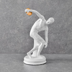 Discobolus of Myron Sculpture - White - Home Artisan