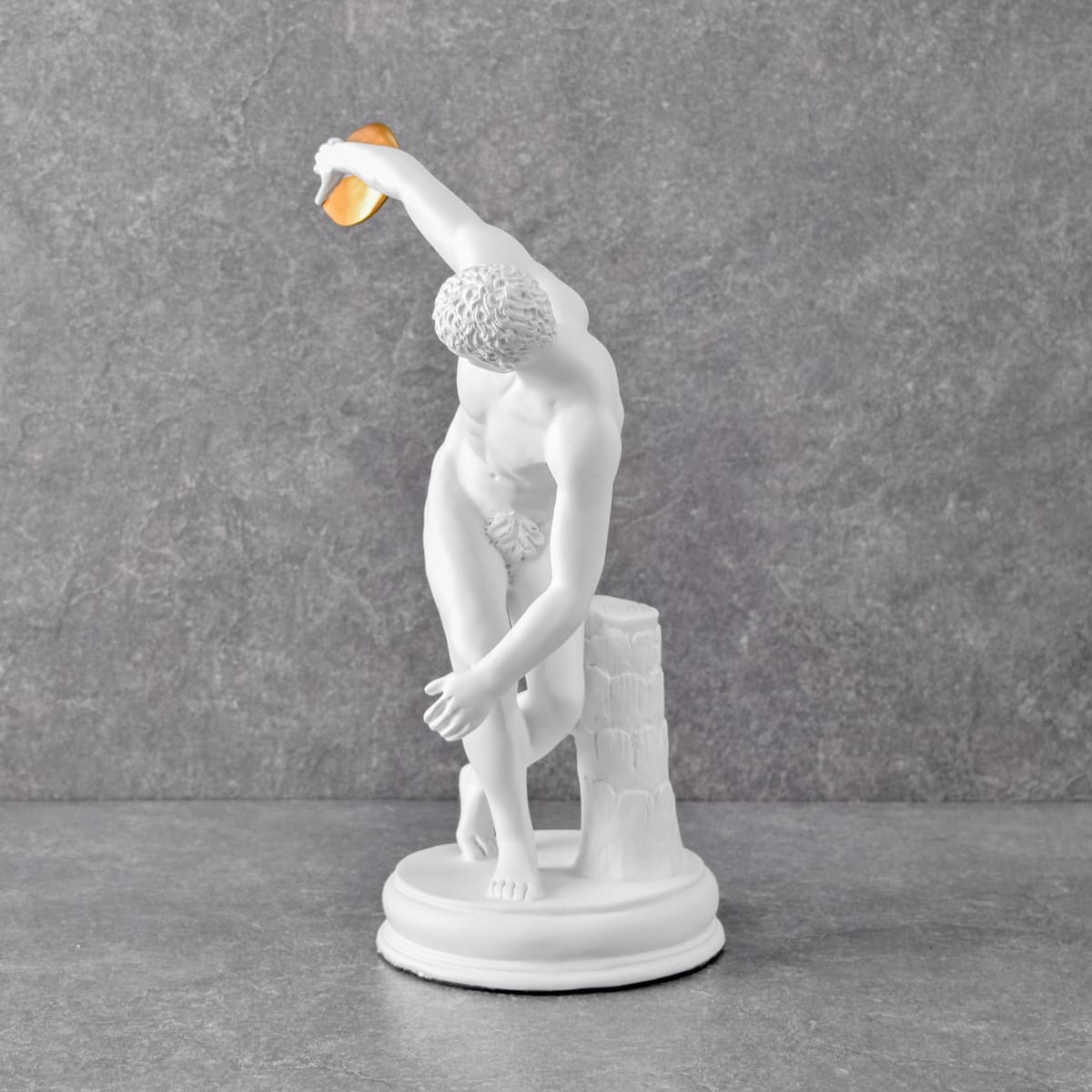 Discobolus of Myron Sculpture - White - Home Artisan