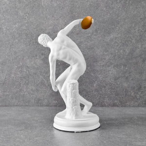 Discobolus of Myron Sculpture - White