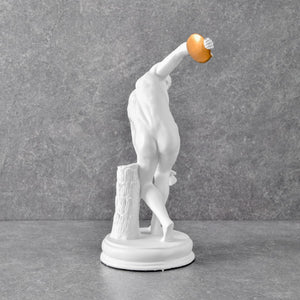 Discobolus of Myron Sculpture - White