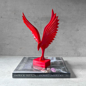 Rio Red Falcon Sculpture