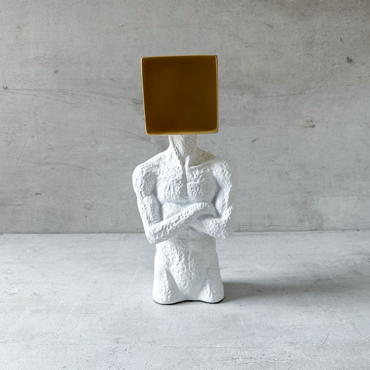 Massimo Cube Head Sculpture