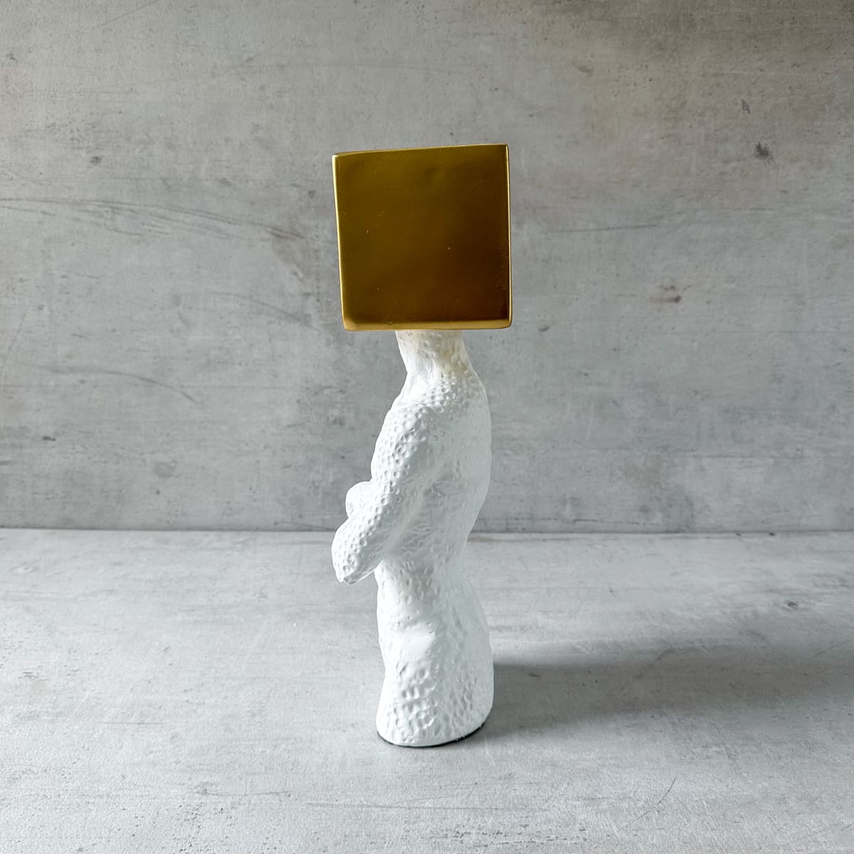 Massimo Cube Head Sculpture