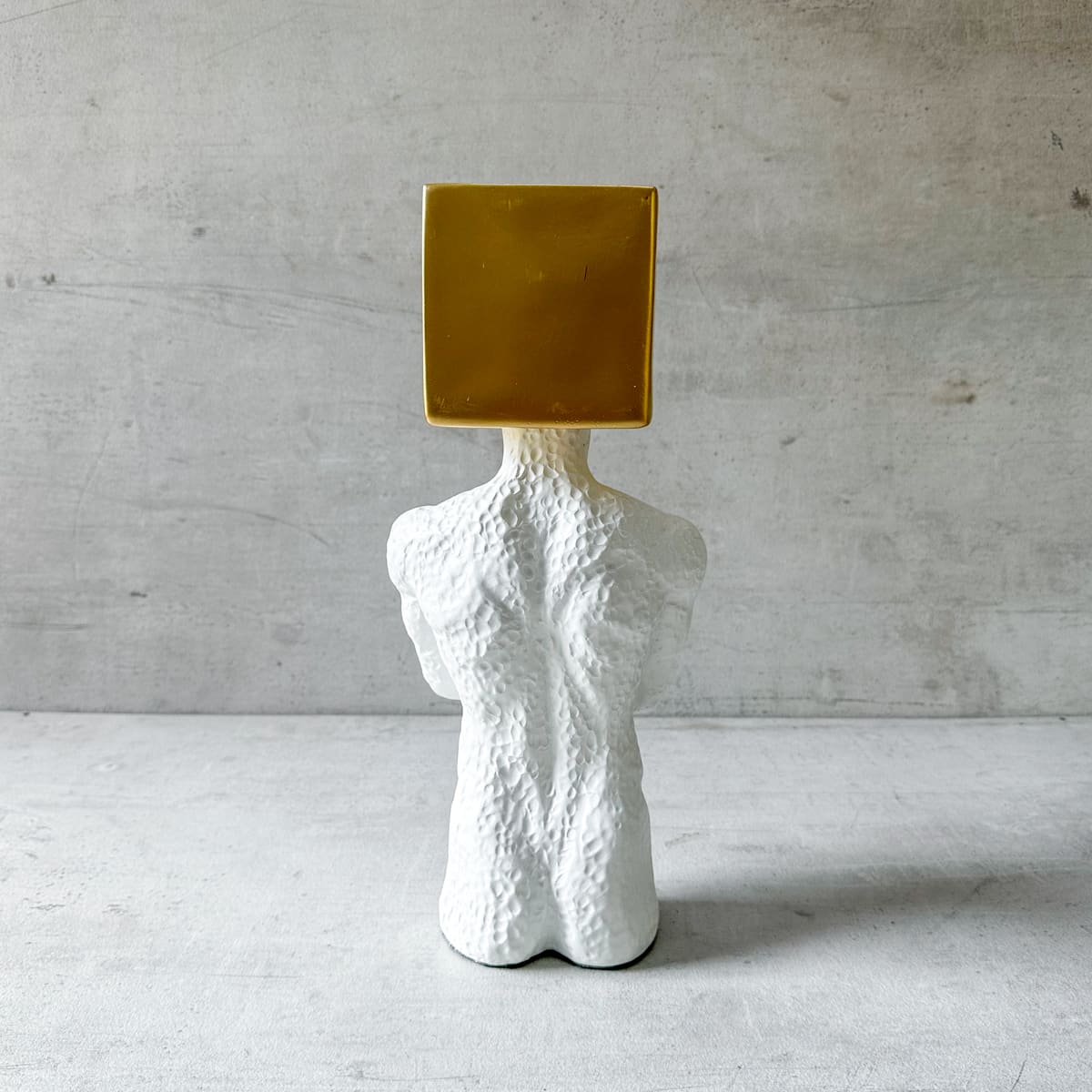 Massimo Cube Head Sculpture