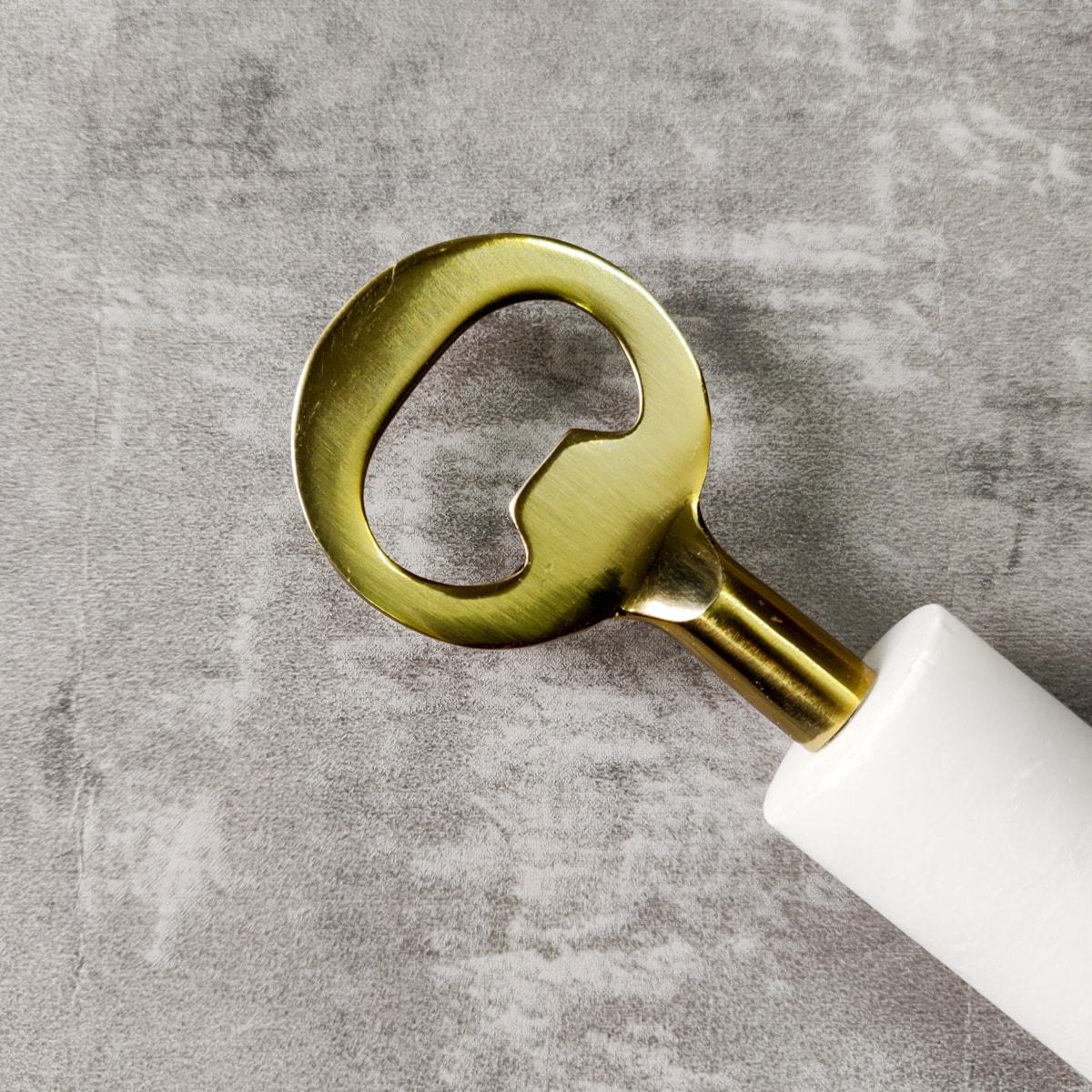 Irving Marble and Brass Bottle Opener