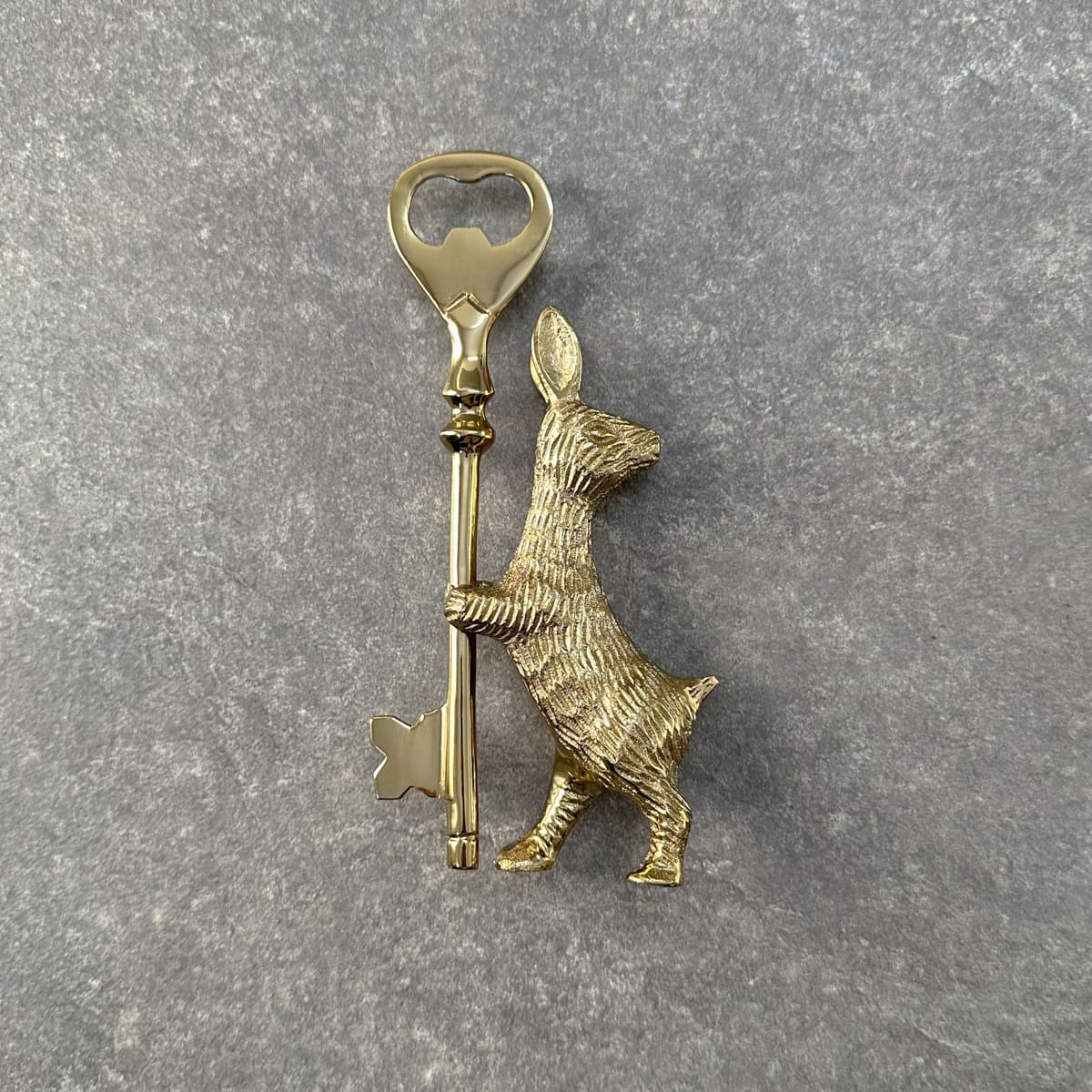 Tobias Brass Rabbit Bottle Opener