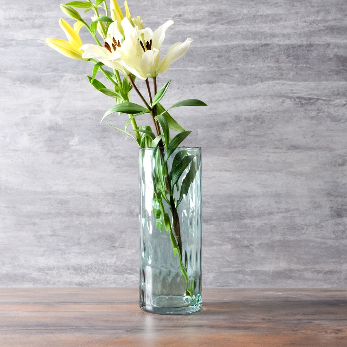 Visenna Sea Green Glass Vase (Tall) - Home Artisan