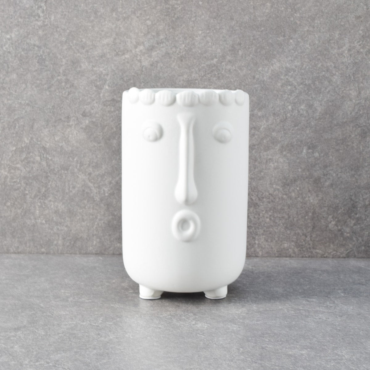 Theodore White Ceramic Vase - Home Artisan