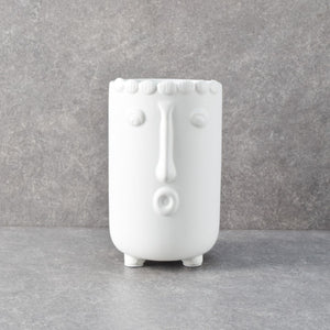 Theodore White Ceramic Vase - Home Artisan