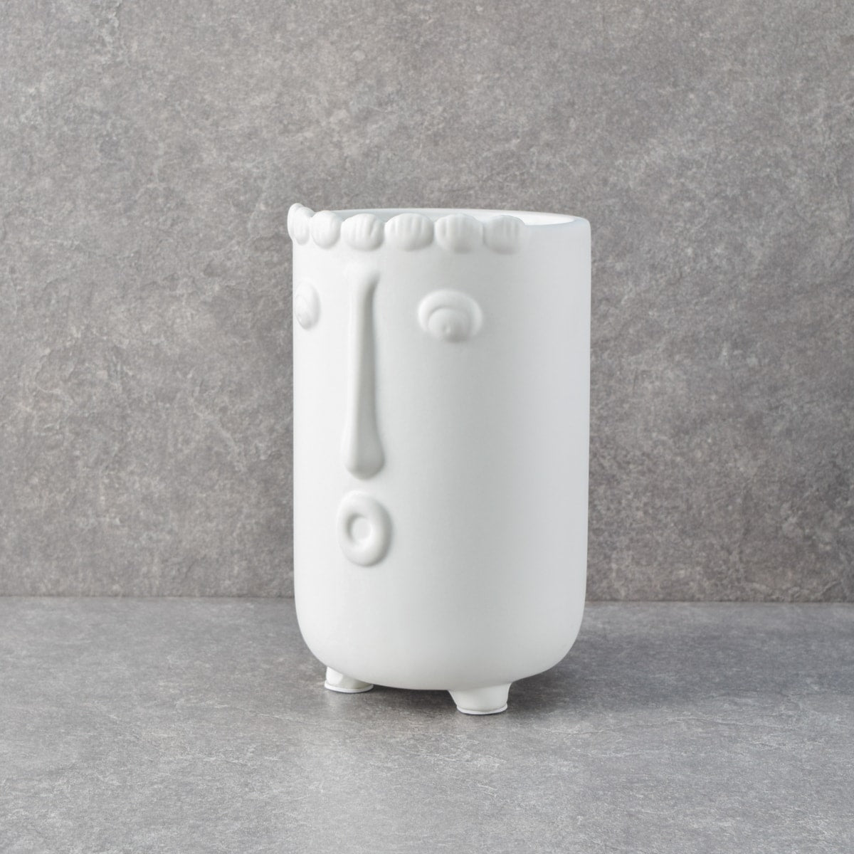 Theodore White Ceramic Vase - Home Artisan