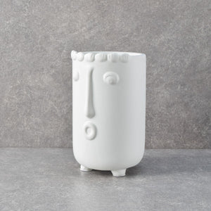 Theodore White Ceramic Vase - Home Artisan