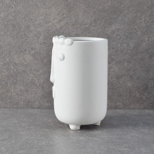 Theodore White Ceramic Vase - Home Artisan