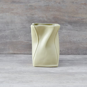 Laurits Beige Ceramic Bag Vase