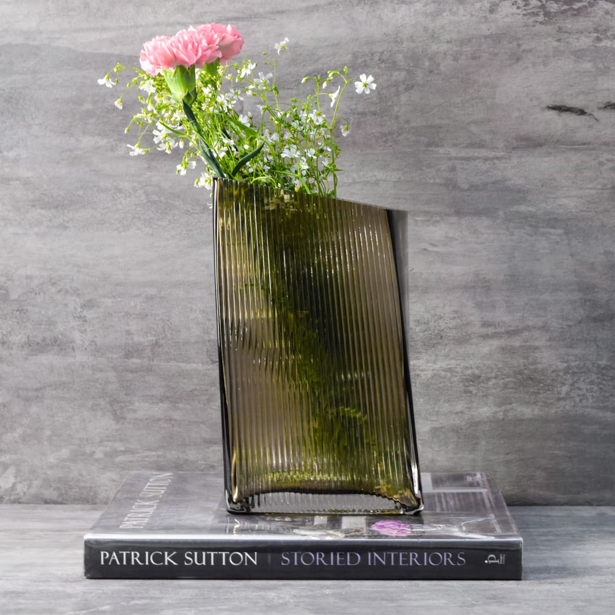 Quinn Brown Glass Vase - Home Artisan
