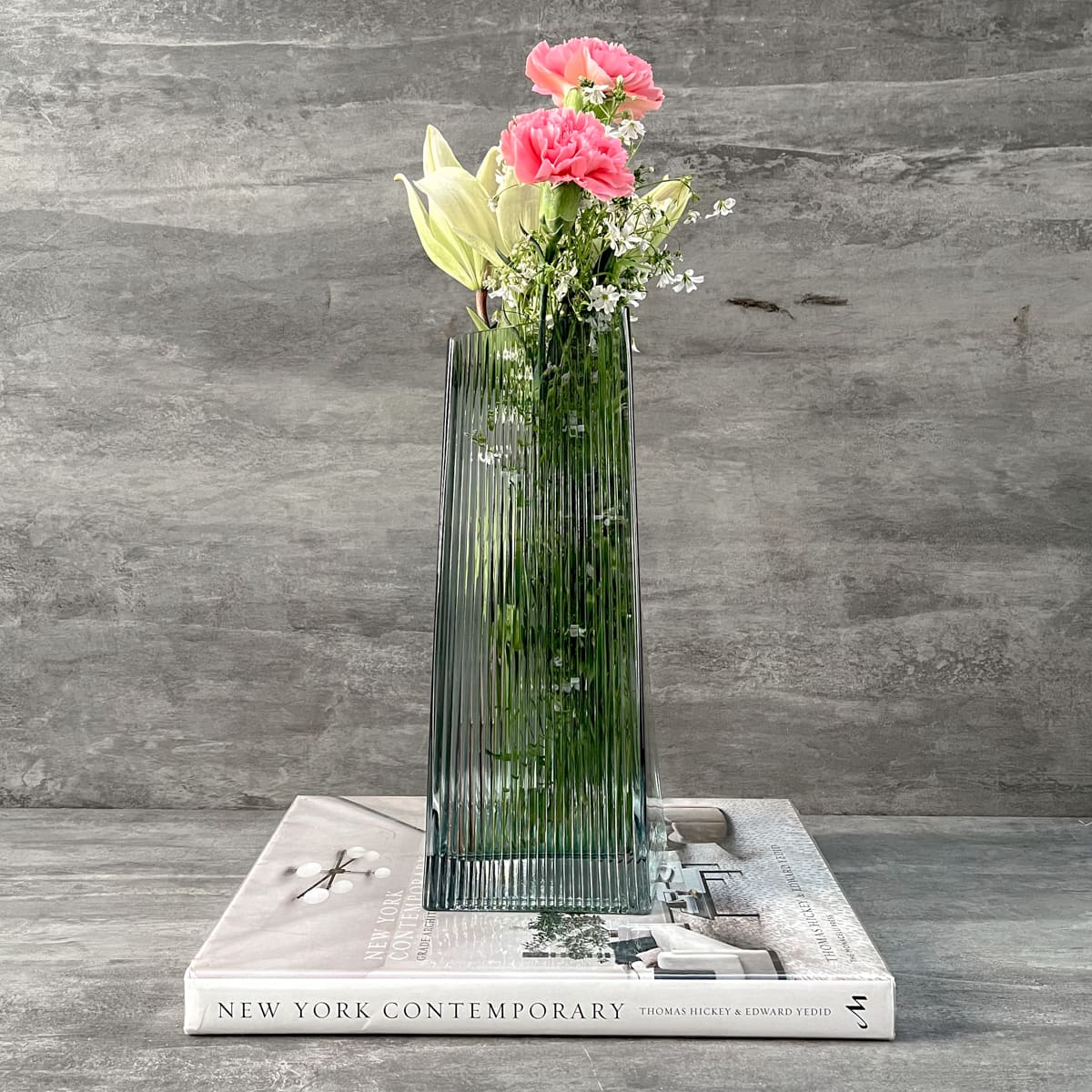 Carter Turquoise Glass Vase - Home Artisan