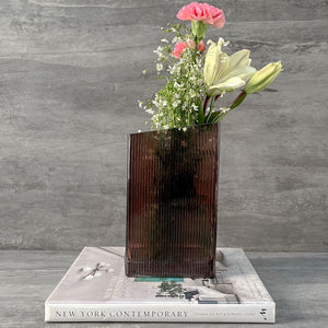 Carmen Plum Glass Vase - Home Artisan