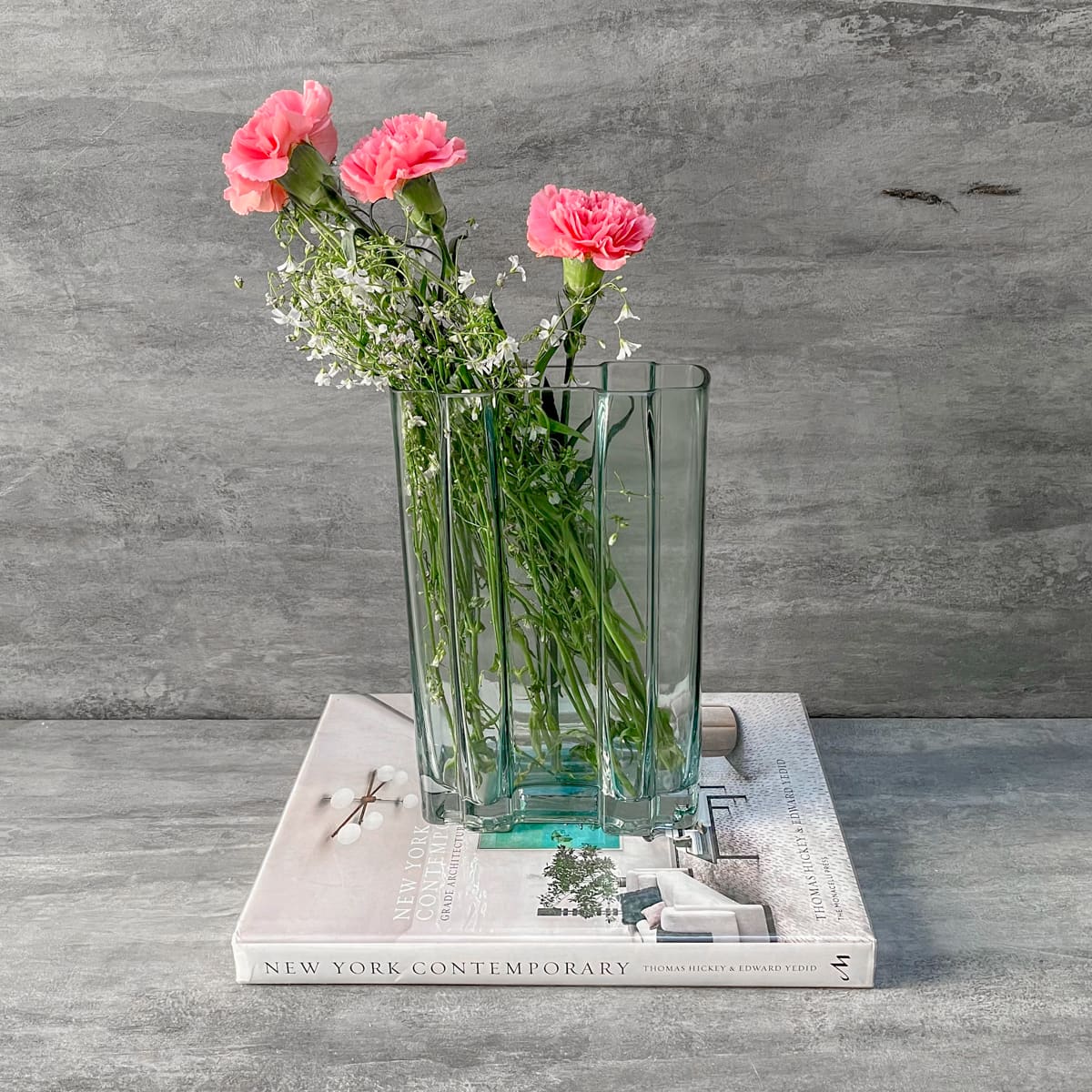 Cayden Sea Green Glass Vase