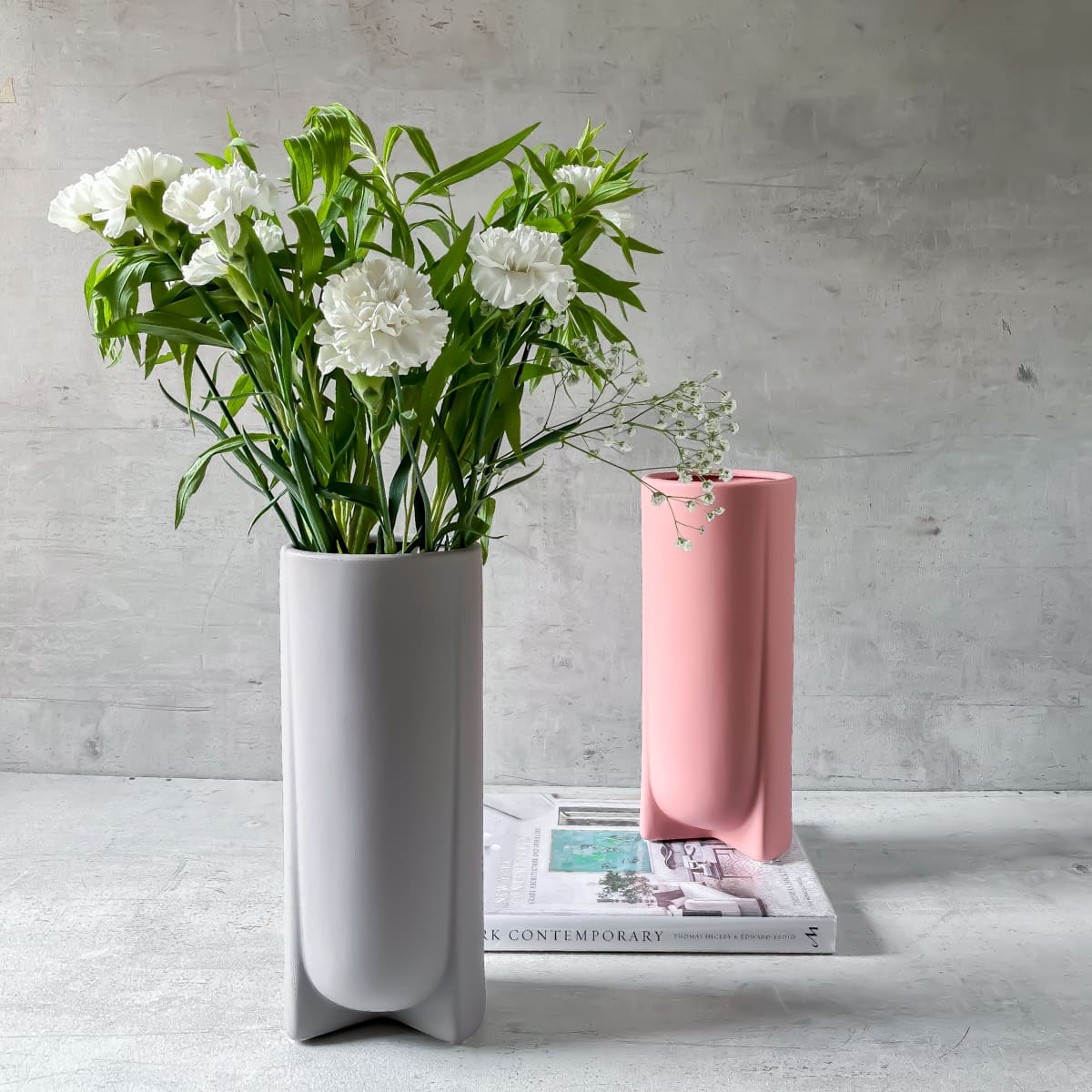 Bardo Grey Ceramic Vase