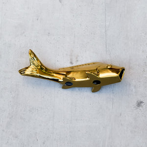 Finley Gold Fish Ceramic Wall Sculptures - Set of 3