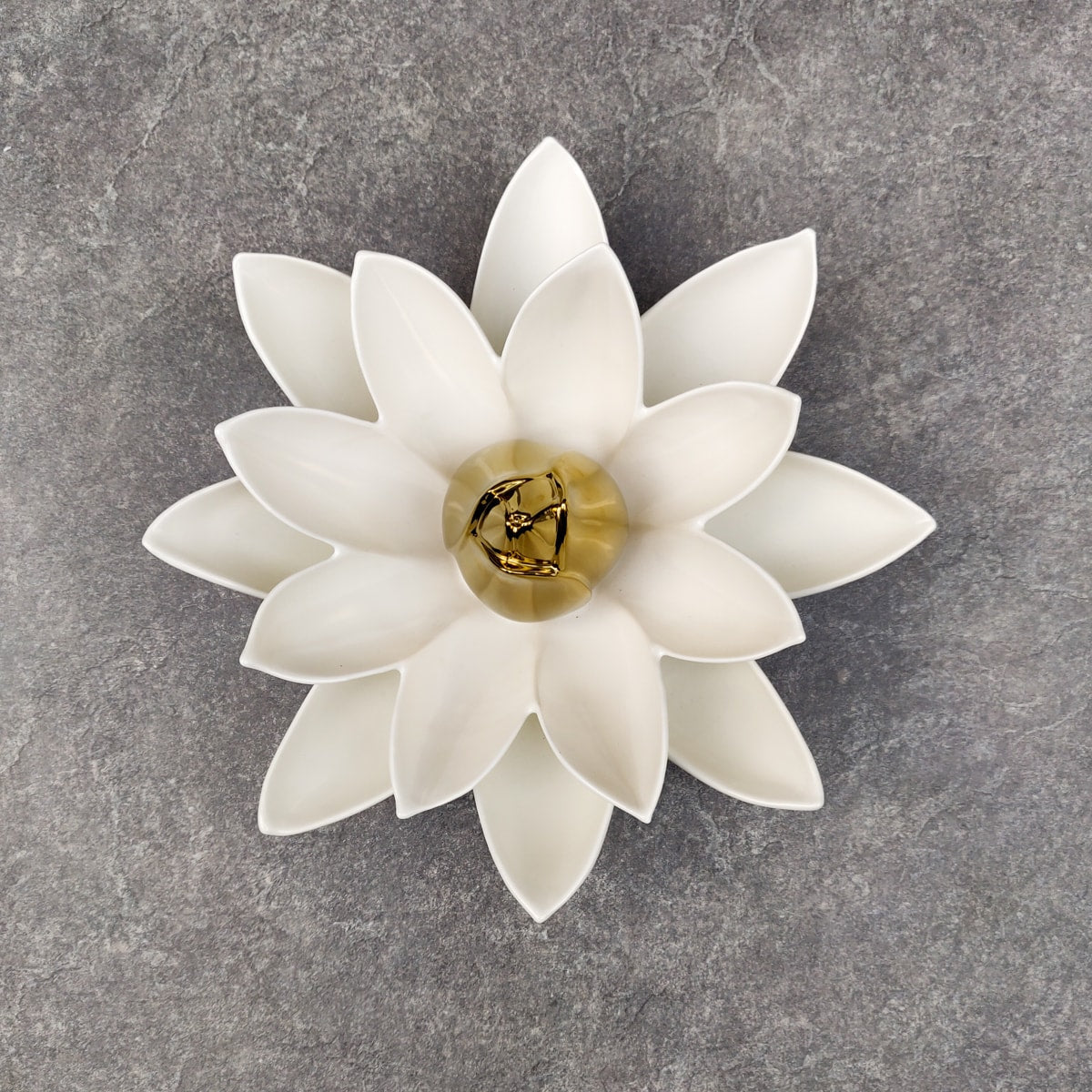 Lotus Flower Ceramic Wall Sculptures