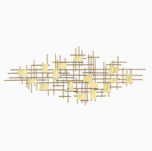 Mathias Geometric Golden Wall Decor - Home Artisan
