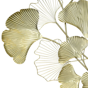 Gingko Leaves Golden Wall Decor - Home Artisan