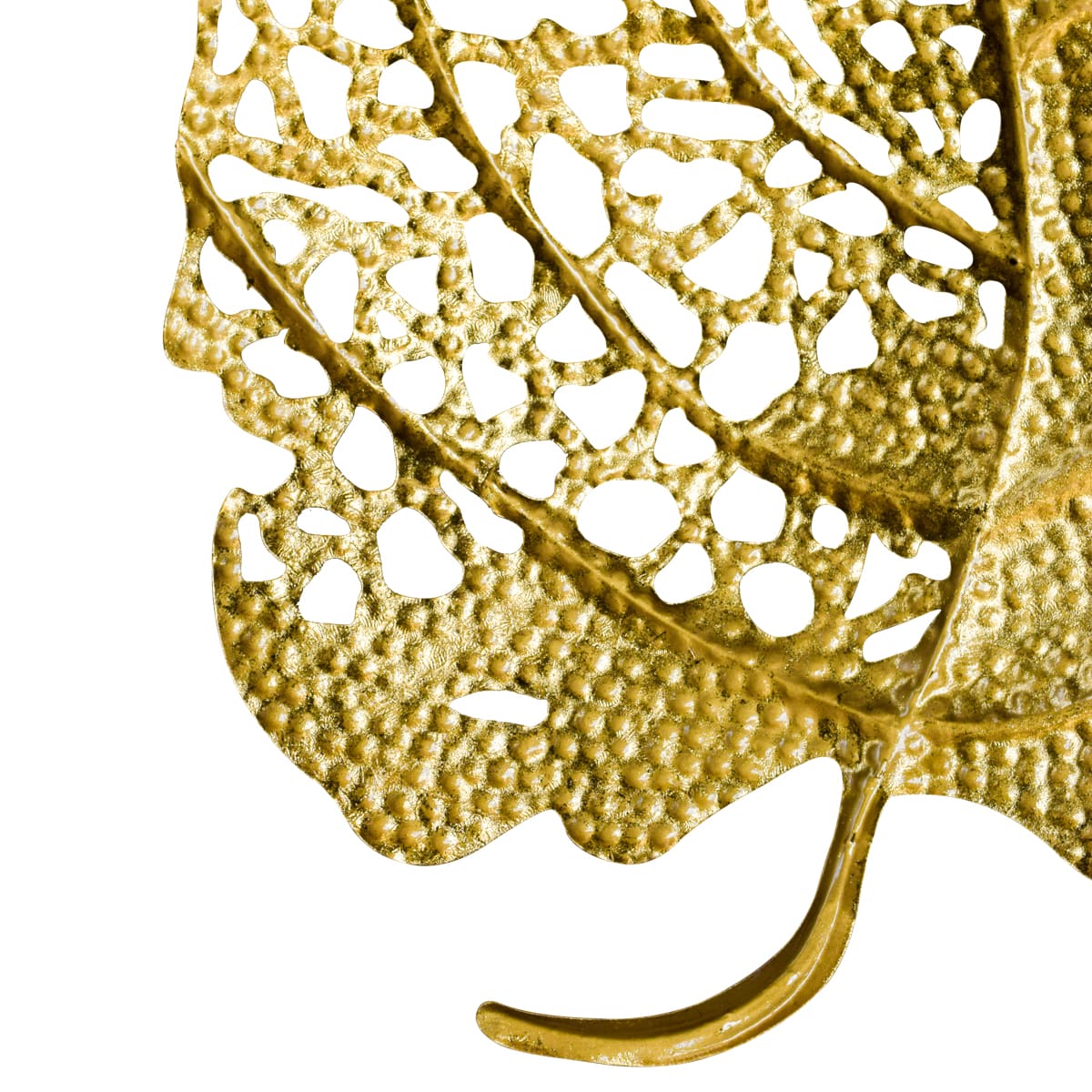 Golden Birch Leaves Wall Decor - Set of 2 - Home Artisan