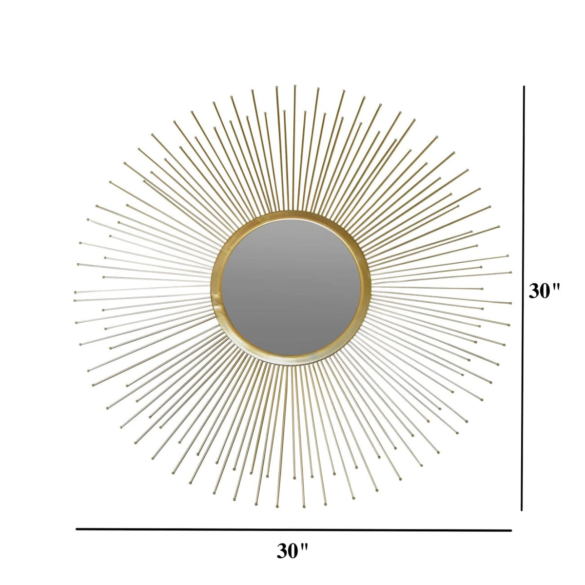 Midas Golden Sunburst Mirror - Home Artisan