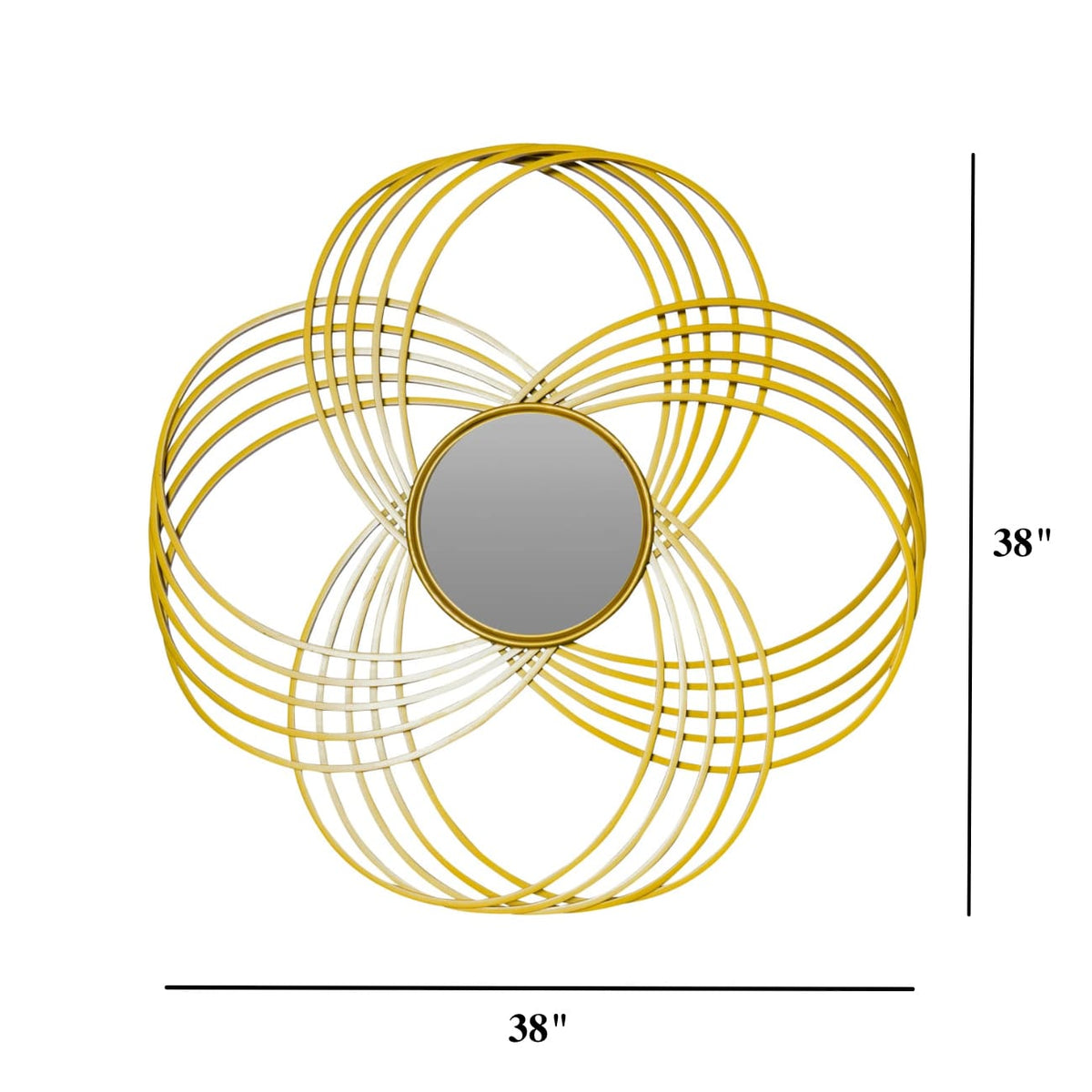 Stefano Clover Golden Mirror - Home Artisan