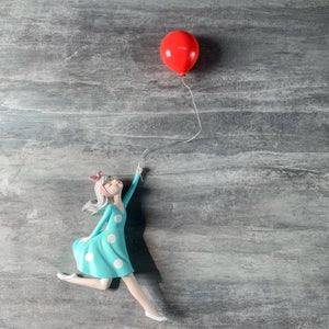 Cecille with a Balloon Wall Sculpture - Home Artisan