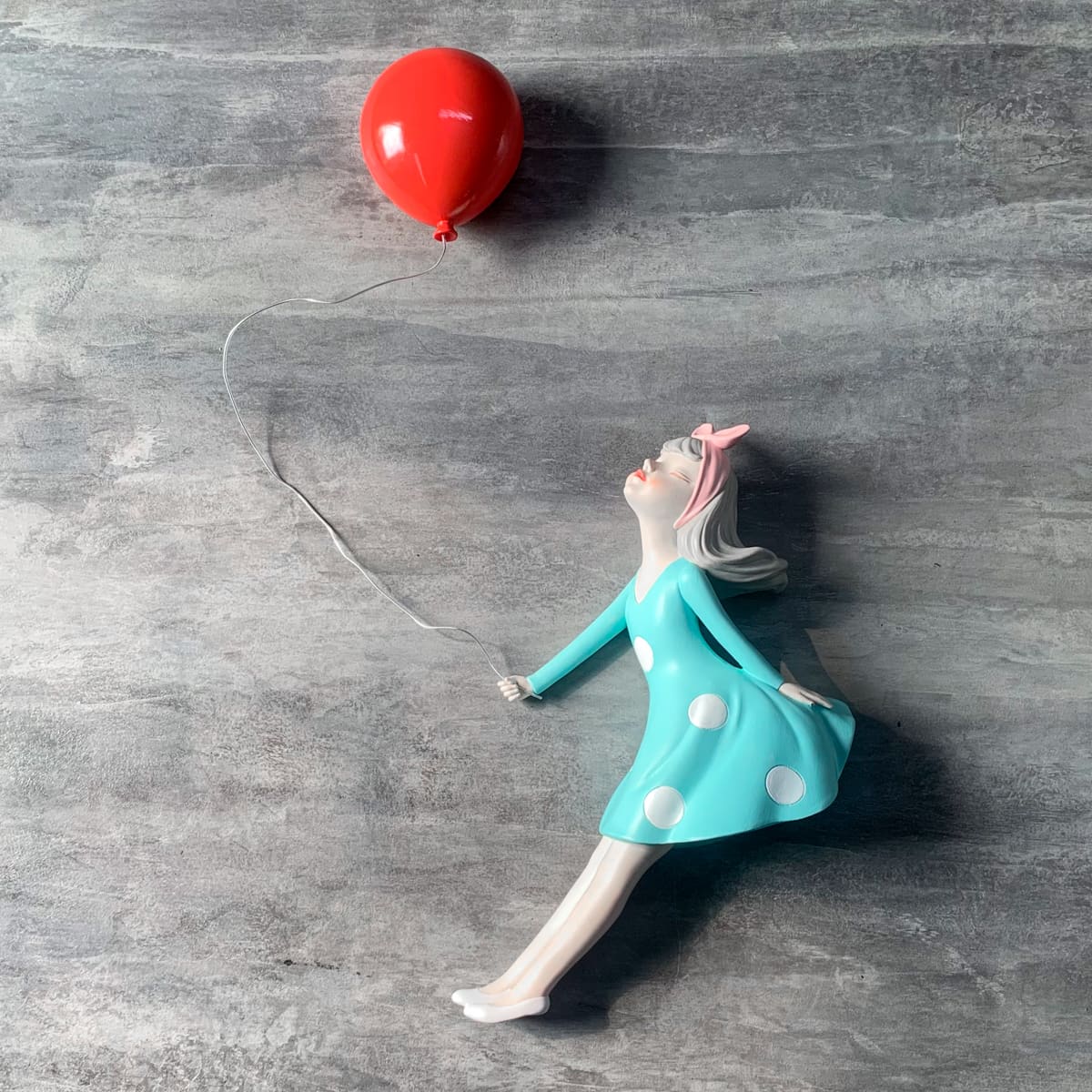 Luscinia with a Balloon Wall Sculpture - Home Artisan