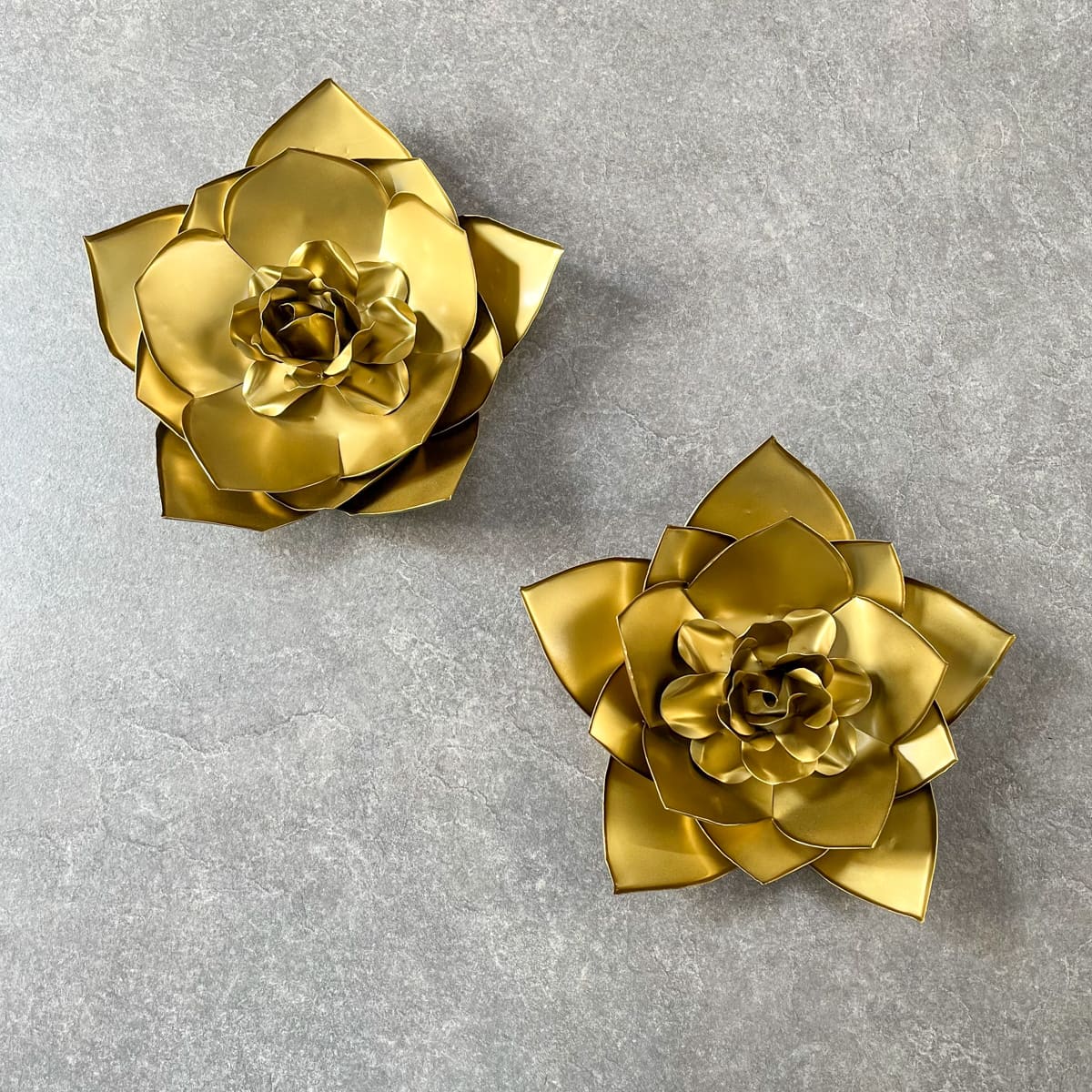 Eliane Golden Gardenia Flower Wall Sculpture