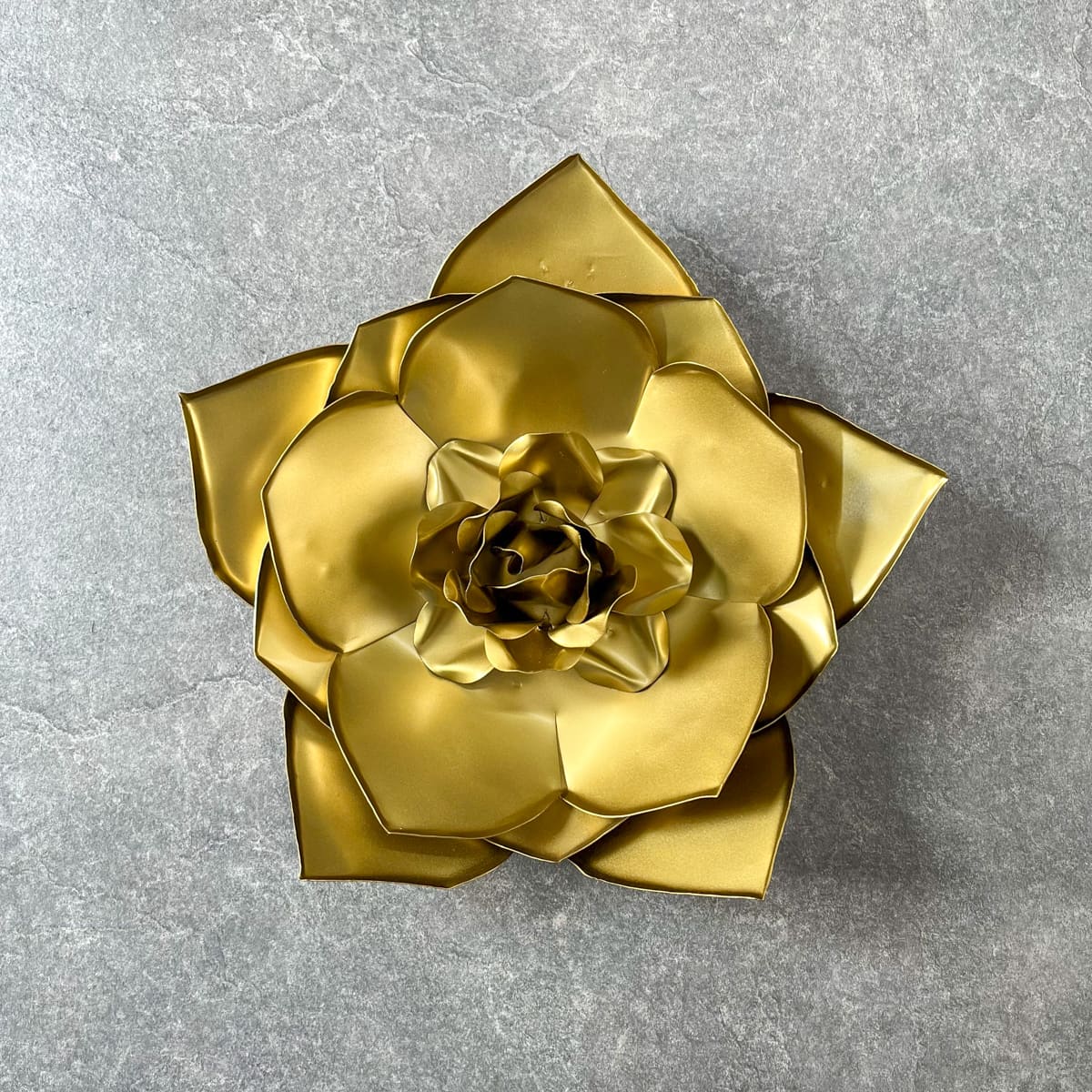 Eliane Golden Gardenia Flower Wall Sculpture
