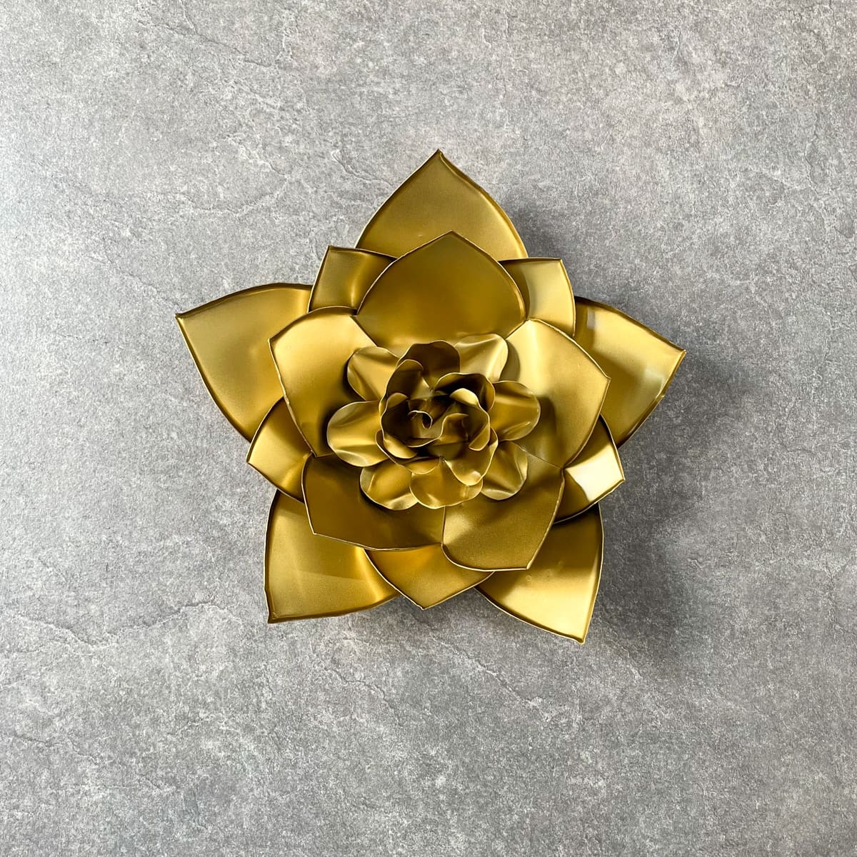 Eliane Golden Gardenia Flower Wall Sculpture