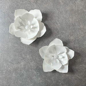 Calston White Poppy Flower Wall Sculpture