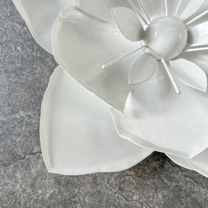 Calston White Poppy Flower Wall Sculpture