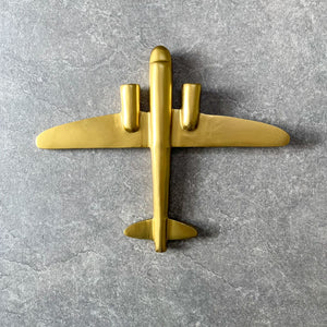 Langley Golden Plane Wall Sculpture