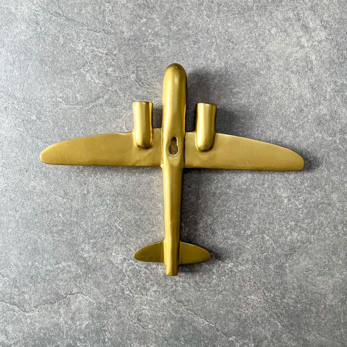 Langley Golden Plane Wall Sculpture