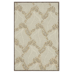 Leaf Hand Tufted Wool Rug (5x8) By House of Rugs - Home Artisan