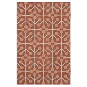 Taylor rust Hand Tufted Wool Rug (5x8) By House of Rugs - Home Artisan