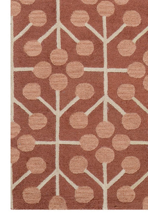 Taylor rust Hand Tufted Wool Rug (5x8) By House of Rugs