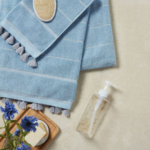 Elsa Sterling Blue Towel - Home Artisan